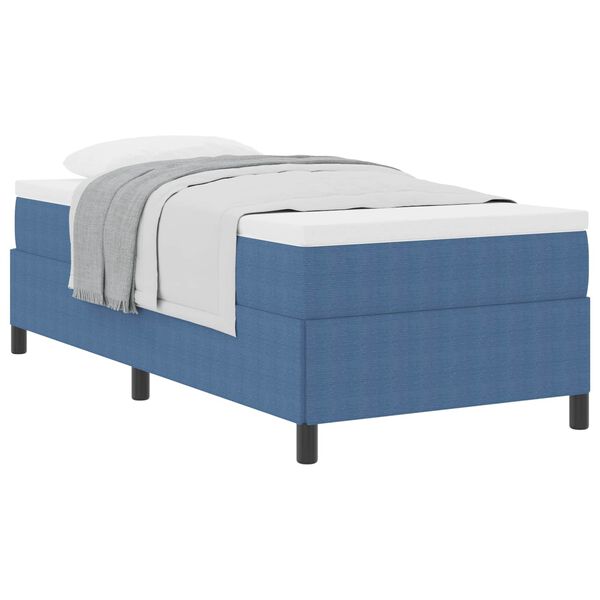 vidaXL Box Spring Bed Blue 100 x 200 cm Velvet