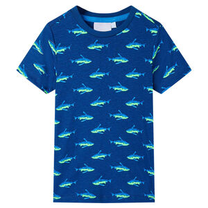vidaXL Kids' T-shirt Dark Blue 92