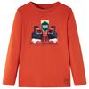 Kids' T-shirt with Long Sleeves Orange 140
