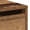 vidaXL Nightstand with Drawer Old wood 45 x 34 x 44 cm Engineered wood