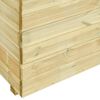 vidaXL Garden Raised Bed with Floor 100x50x75 cm Impregnated Pinewood