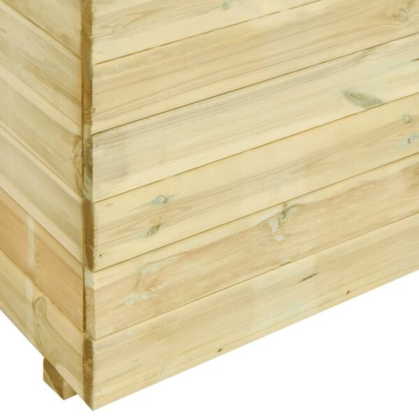 vidaXL Garden Raised Bed with Floor 100x50x75 cm Impregnated Pinewood