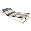 vidaXL Slatted Bed Base Brown 80 x 190 cm Solid Beech Wood