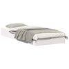 vidaXL Bed Frame White 80 x 220 cm Solid Pine Wood