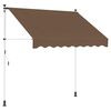 vidaXL Manual Retractable Awning Taupe 150 cm