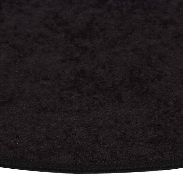 vidaXL Rug Washable φ120 cm Anthracite Anti Slip