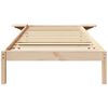 vidaXL Bed Frame Natural 90 x 200 cm Solid Pine Wood