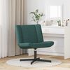 vidaXL Swivel Chair Dark Green 63 x 75 x 76 cm Fabric