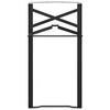 vidaXL Beer Table Leg 2 pcs Black 39 x 3 x 75 cm Powder-Coated Steel