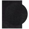 vidaXL Rug HUARTE Short Pile Soft and Washable Black 240x340 cm