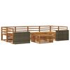 vidaXL Outdoor Sofa Set 7 pcs Natural Solid Acacia Wood