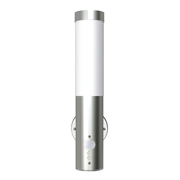 vidaXL Outdoor Wall Lamps 2 pcs with Motion Detector Stainless Steel