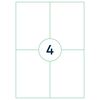 rillprint Self-adhesive Sticker Labels 105x148 mm 1000 Sheets White