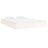 vidaXL Bed Frame without Mattress White Solid Wood 180x200 cm Super King