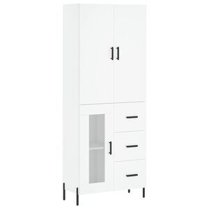 vidaXL Highboard White 69.5x34x180 cm Engineered Wood