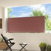 vidaXL Patio Retractable Side Awning 100x300 cm Brown