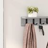 vidaXL Wall-Mounted Coat Rack Grey Sonoma 80 x 10.5 x 10.5 cm