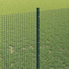 vidaXL Fence with Post Green 1 x 25 m Steel