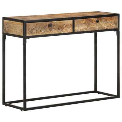 vidaXL Console Table 100x35x75 cm Solid Mango Wood
