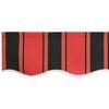 vidaXL Retractable Awning Red and Black 350 x 250 cm Fabric and Steel