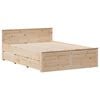vidaXL Bookcase Bed without Mattress 160x200 cm Solid Wood Pine