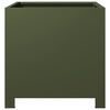 vidaXL Garden Planter Olive Green 40x40x40 cm Steel