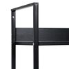 vidaXL 4-Layer Book Shelf Black 60x27.6x124.5 cm Engineered Wood