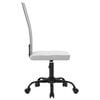 vidaXL Office Chair Height Adjustable White Mesh Fabric