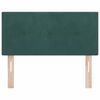 vidaXL LED Headboard with LED Strip Lights Green 90 cm Polyester