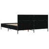 vidaXL Bed Frame without Mattress Black 140x190 cm