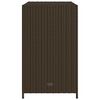 vidaXL Garden Storage Cabinet Brown 83x45x76 cm Poly Rattan