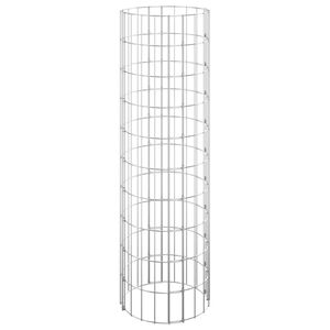 vidaXL Circular Gabion Pole Galvanised Steel &Oslash;30x100 cm