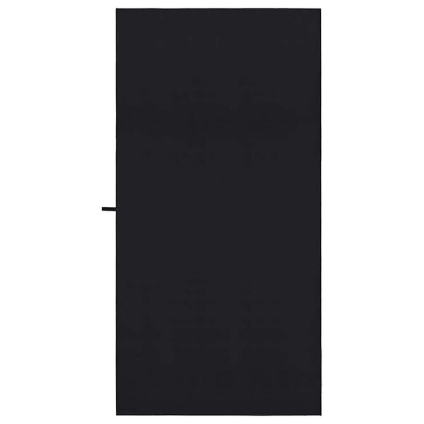 vidaXL Sports Towels 2 pcs Black 200 x 100 cm Polyester and polyamide