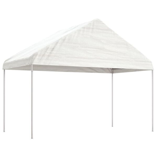 vidaXL Gazebo with Roof White 15.61x4.08x3.22 m Polyethylene