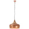vidaXL Industrial Hanging Lamp Copper Iron & Solid Wood 45 cm E27