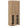 vidaXL Highboard Artisan Oak 69.5 x 34 x 180 cm Engineered Wood