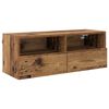 vidaXL TV Wall Cabinets 2 pcs Old Wood 80 x 30 x 30 cm Engineered Wood