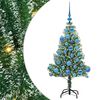 vidaXL Artificial Christmas Tree Snow Flocked with LED Light 120 cm