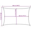 vidaXL Sunshade Sail 160 g/m&sup2; Rectangular Sand 4x5 m HDPE