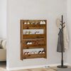 vidaXL Shoe Cabinet 2 pcs Old wood 80 x 18 x 60 cm Engineered Wood