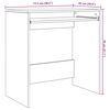 vidaXL Desk Concrete Grey 77.5 x 43 x 79 cm Engineered Wood