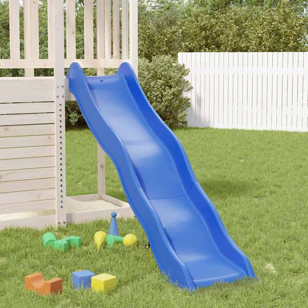 vidaXL Play Slide Blue 174x38 cm Polypropylene