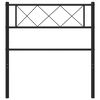 vidaXL Metal Replace Headboard Black 90 cm