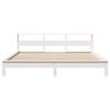 vidaXL Bed Frame without Mattress White 180x200 cm Super King Solid Wood Pine