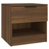 vidaXL Bedside Cabinet Brown Oak Engineered Wood
