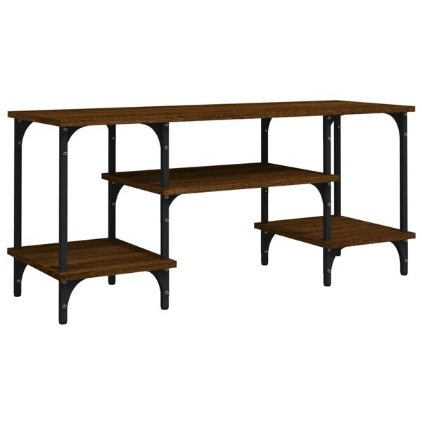 vidaXL TV Cabinet Brown Oak 102x35x45.5 cm Engineered Wood