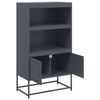 vidaXL Highboard Anthracite 68.5x38.5x123.5 cm Steel