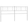 vidaXL Metal Headboard White 193 cm