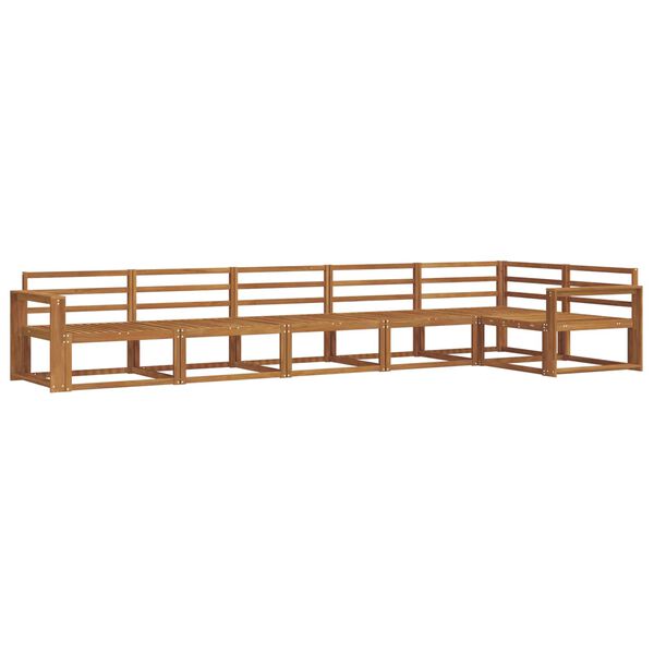 vidaXL Outdoor Sofa Set 6 pcs Natural Solid Acacia Wood