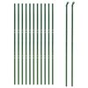 vidaXL Wire Mesh Fence Green 1.4x25 m Galvanised Steel